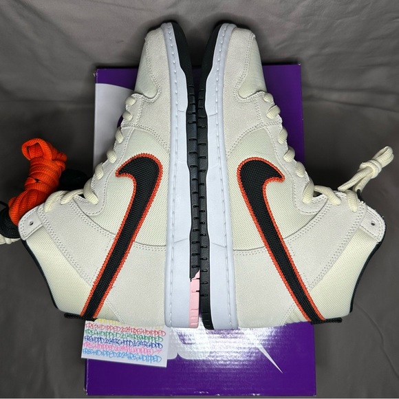 NWT 2022NIKE SB DUNK HIGH PRO PRM SAN FRANCISCO GIANTS SZ. 10.5 DEADSTOCK OG ALL - Picture 5 of 16